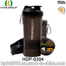 600ml proteína plástico libre de BPA elegante botella de la coctelera (HDP-0304)